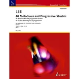 SCHOTT 40 Melodische und progressive Etüden: Nos. 23-40. Band 2. op. 31. Violoncello