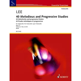 SCHOTT 40 Melodische und progressive Etüden: Nos. 23-40. Band 2. op. 31. Violoncello