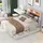 AUTOLOCK Polsterbett 140 x 200 cm Beige