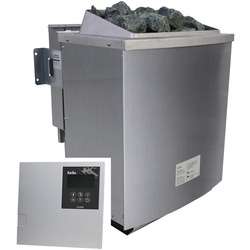 KARIBU Saunaofen »Classic Bio«, inkl. externer Steuerung, 9 kW - silberfarben
