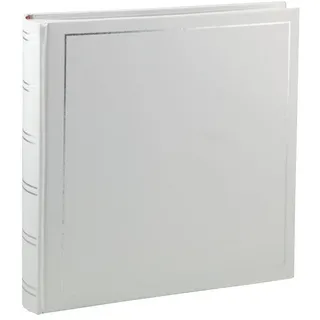 Ideal Trend Classic Fotoalbum Tradition 30x30 cm – Jumbo Buchalbum mit 100 weißen Seiten, 50 Blatt, Pergaminschutzblätter, Vinyleinband, Fotobuch: Farbe: Weiß