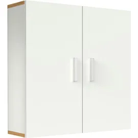 VCM Wandschrank Landos ca. 60x60x18cm Weiß/Honigeiche