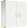 VCM Wandschrank Landos ca. 60x60x18cm Weiß/Honigeiche