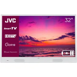 JVC tragbarer 32 Zoll LED Fernseher mit Akku (HD Smart TV, HDR, Triple-Tuner, HD+)