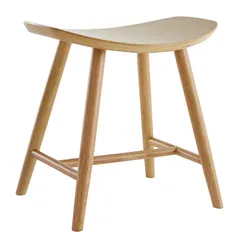 Hocker aus hellem Holz H46,5 cm DEMORY