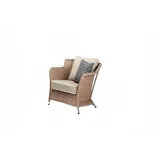 Sessel Design Couch Sofa Relax Beige Rattan Lounge Club Polster Sitzer Luxus