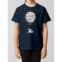 wat? APPAREL T-Shirt Funny Spaceman in Dunkelblau | Gr.: 134-146