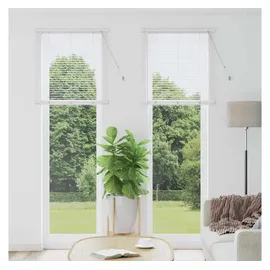 vidaXL Balkenjalousie 220 x 75 cm Weiß