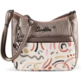 Anekke Umhängetasche Olympia elfenbein / taupe / dunkelorange / rosa