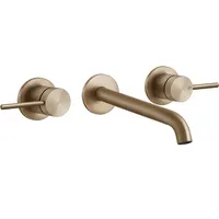 GESSI Intreccio 2-Griff-Waschtisch-Wand-Armatur Warm Bronze gebürstet