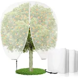 Ataoyus Obstbaumnetz, insektenschutznetz, Gartennetz mit Reißverschluss und Kordelzug, Insekten- und Vogelschutznetz, Pflanzenschutznetz für Obstbäume, Büsche und Blumen