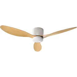 Deckenventilator mit Licht VEMBAR Hellbraun