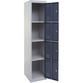 Mendler Schließfach Boston T163 180 x 38 x 45 cm Grau