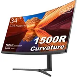 34" Curved WQHD 3440×1440 Gaming Monitor 165Hz, 1500R, 100% sRGB, HDR 10, AMD Free-Sync Premium/G-Sync kompatibel, 2 x DispalyPort 1.4 & HDMI 2.0, höhen- und neigungsverstellbarer Standfuß, Schwarz