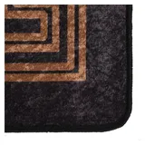 vidaXL Lia Teppich 160 x 230 cm Schwarz/Gold