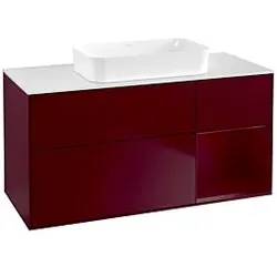 Villeroy und Boch Finion Waschtischunterschrank G711HBHB 120x60,3x50,1cm, Regal rechts Peony, Peony Matt