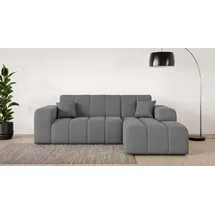 OTTO home Eckcouch Polyester 2-Sitzer Dunkelgrau