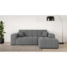 OTTO home Eckcouch Polyester 2-Sitzer Dunkelgrau