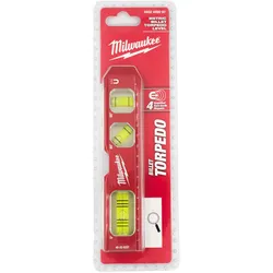 Milwaukee - Wasserwaage Torpedo kompakt 45° 17 cm lang magnetisch