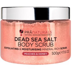 PraNaturals Totes-Meer-Salz-Körperpeeling mit Pfirsich & Honig 500 g 