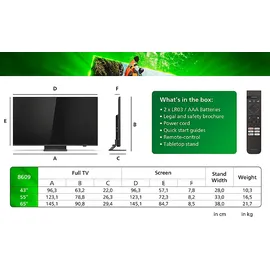 Philips 43PUS8609/12 43" 4K LED Ambilight TV
