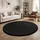 Paco Home Kinderteppich Baby Spielteppich Flauschig rutschfest Deko, Schwarz, 120 cm Rund,