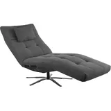 KAWOLA Relaxliege LETICIA Polyester 0 x 0 x 0 cm grau mit Nackenkissen