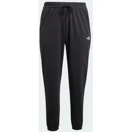 Adidas Essentials 3-Streifen French Terry Cuffed Plus Joggers Black / White 2X