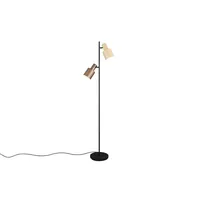 MeineWunschleuchte Große LED Stehlampe mit 2 schwenkbaren farbigen Spots,