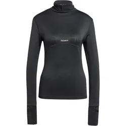 adidas Performance TECHFIT COLD.RDY Funnel Neck langarm Trainingsshirt Damen 095A - black XL