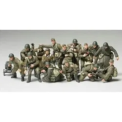 TAMIYA 300032521 1:48 WWII Figuren-Set Russische Infanterie & Besatzung