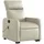 vidaXL Massagesessel mit Aufstehhilfe Elektrisch Kunstleder 89,5 x 95,5 x 0 cm Creme