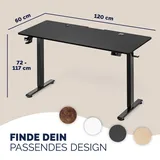 CASARIA Höhenverstellbarer Schreibtisch Schwarz
