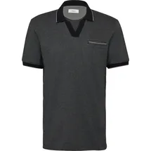 s.Oliver Poloshirt aus zweifarbigem Piqué mit Brusttasche - M