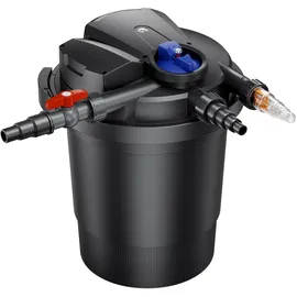 Wiltec SunSun CPA-10000 Druckteichfilter 10.000 l/h / 11 W UVC Einheit, Teichdruckfilter für Teiche bis 12.000 Liter, Teichklärer, Filteranlage