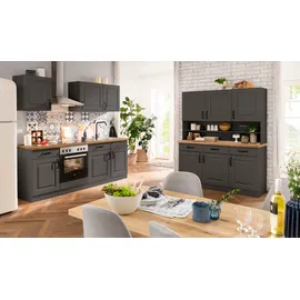 WIHO KÜCHEN Küchenzeile »Erla«, ohne E-Geräte, Breite 220 cm grau