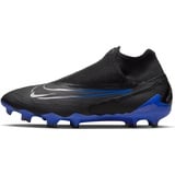 Nike Herren Phantom GX PRO DF FG Sneaker, Black/Chrome-Hyper ROYAL, 45 EU - 45 EU