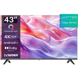 ANTTEQ Q43-AGU1.Q1 - 4K QLED Fernseher - 43 Zoll smart TV - Android TV OS - Triple Tuner - WLAN