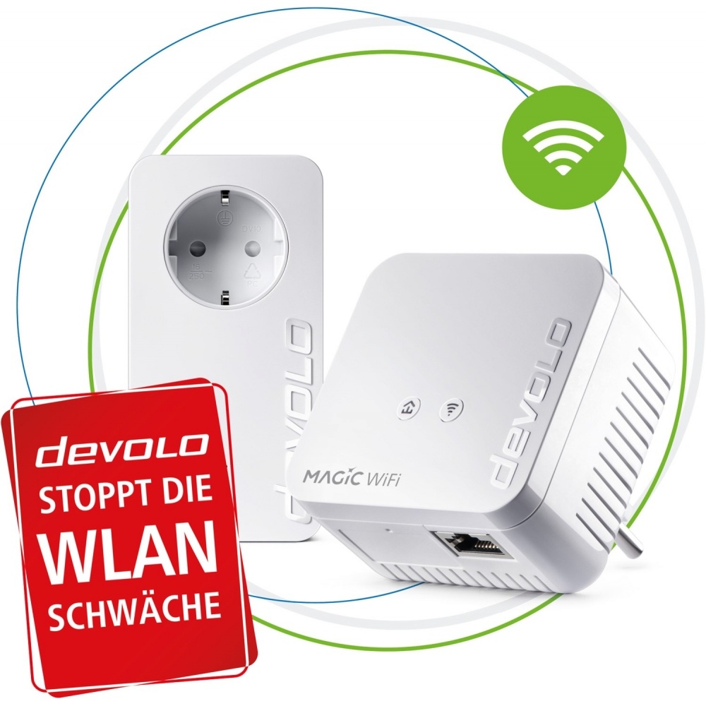 Devolo Magic 1 WiFi mini Starter Kit Power WLAN Powerline Adapter 1200MBit/s