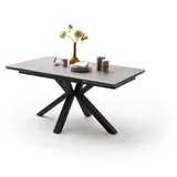 MCA Furniture Esstisch »Nagano«, Esstisch Glas-Keramik mit Stirnauszug grau