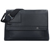 Piquadro Vibe Aktentaschen Messenger Leder 41 cm Laptopfach black