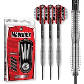 WINMAU Dartpfeile Stahlspitze Maverick 80% tungsten schwarz|grau 23g