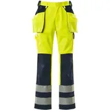 Mascot Almas Handwerkerhose, hi-vis gelb/marine 90C45