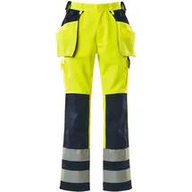 Mascot Almas Handwerkerhose, hi-vis gelb/marine 90C45