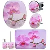 Badaccessoire-Set SANILO Blooming, rosa, Holz, Badaccessoires-Sets