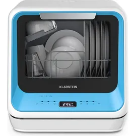 Klarstein Amazonia Mini Tischgeschirrspüler (freistehend, 435 mm breit, Blau)