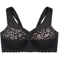 GLAMORISE MagicLift Baumwoll-Stütz-BH - Schwarz Unterwäsche   Damen 