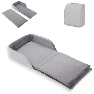 KIKKABOO tragbares Babybett 2 in 1 Rucksack Matratze verstellbare Gurte faltbar grau