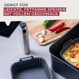 Fackelmann Ölsprüher 100 ml Edelstahl Silber