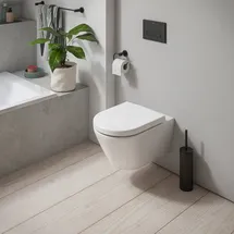 Duravit D-Code Wand-WC mit WC-Sitz Weiß hochglanz